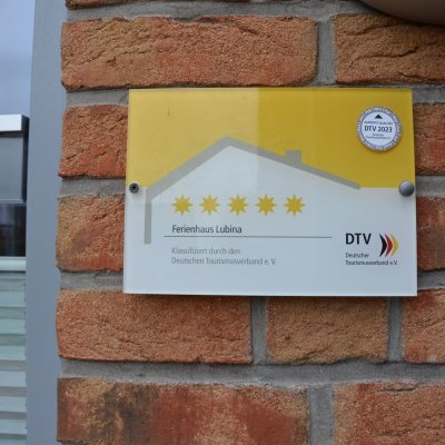 Das Haus Lubina ist mit 5 Sternen DTV-zertifiziert